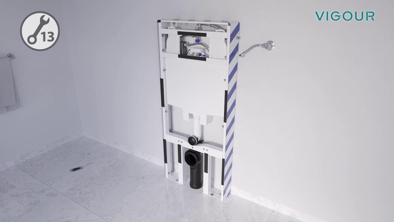 Montagevideo VIGOUR WC-Modul mit berührungsloser Spülung